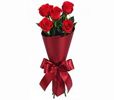 Букет 5 Красных роз Эдлесс Лав в Утевка