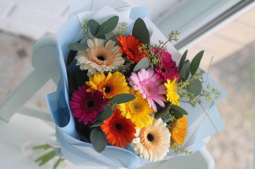 Букет цветов из: Герберы в Утевка