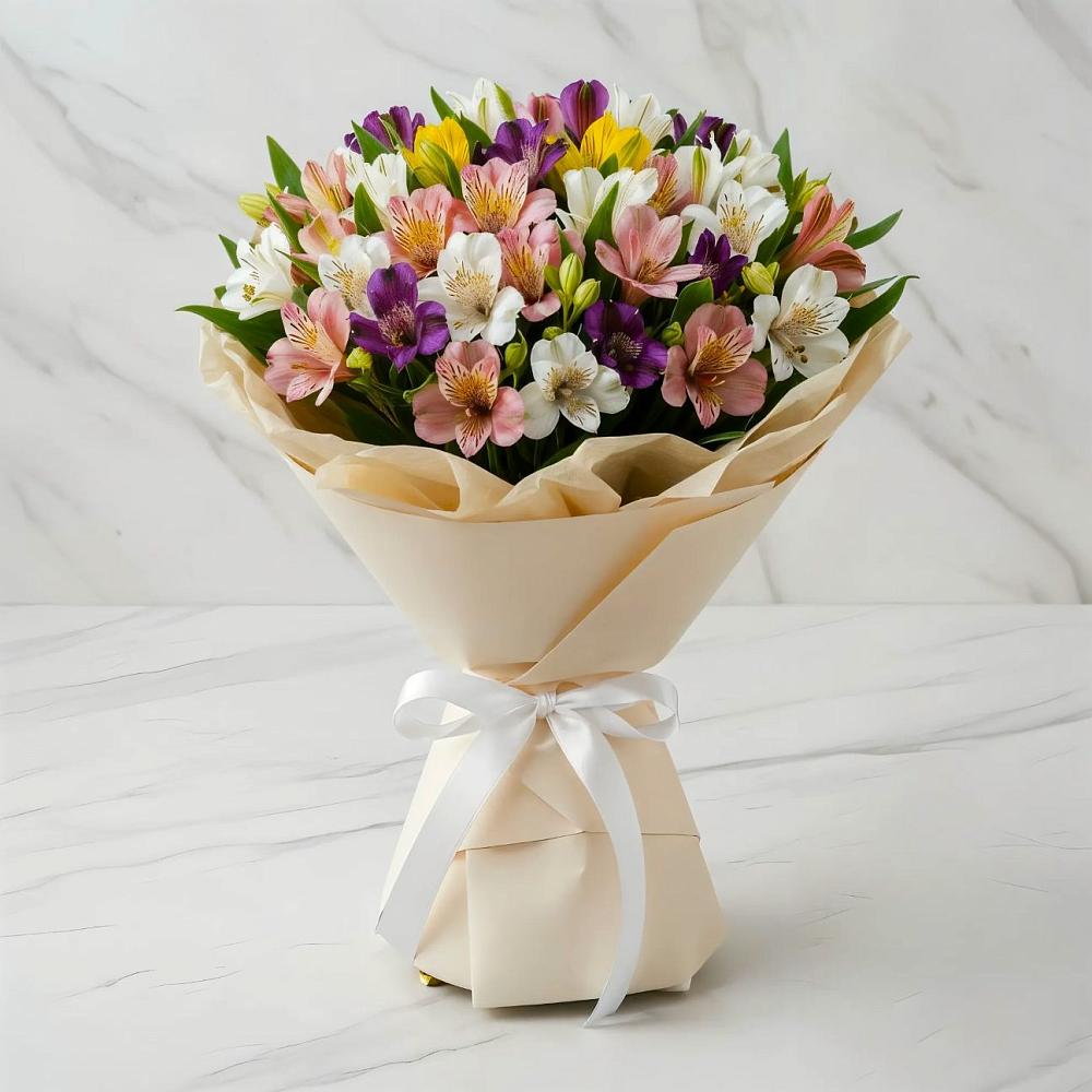 Букет цветов из: Альстромерии в Утевка