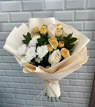 Букет цветов из:  Розы и Хризантемы в Утевка