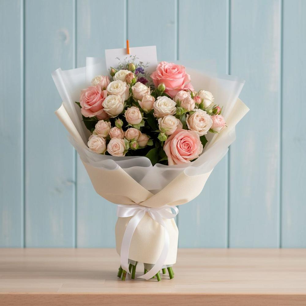 Букет цветов из: Розы в Утевка