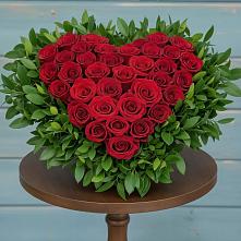 Цветочная композиция из Розы в виде сердца #REPLACE_PRED# Утевка