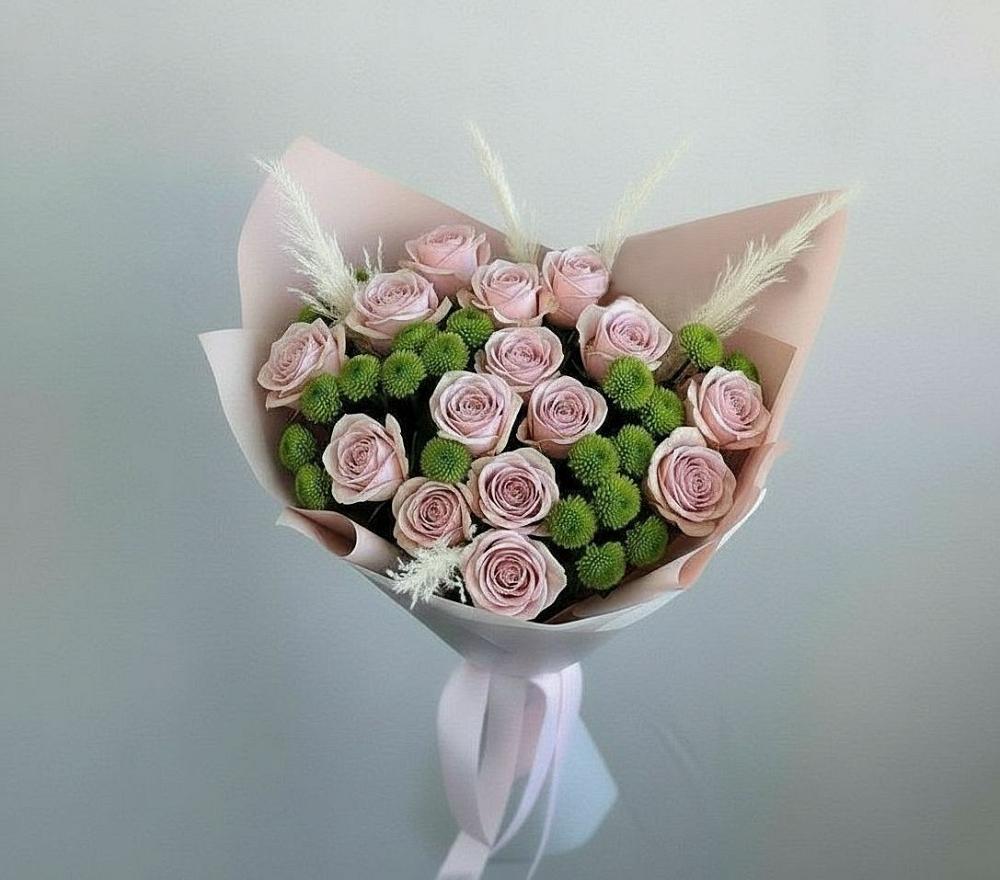 Букет цветов из: Розы и Хризантемы в Утевка