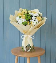 Букет цветов из:  Хризантемы и Розы #REPLACE_PRED# Утевка