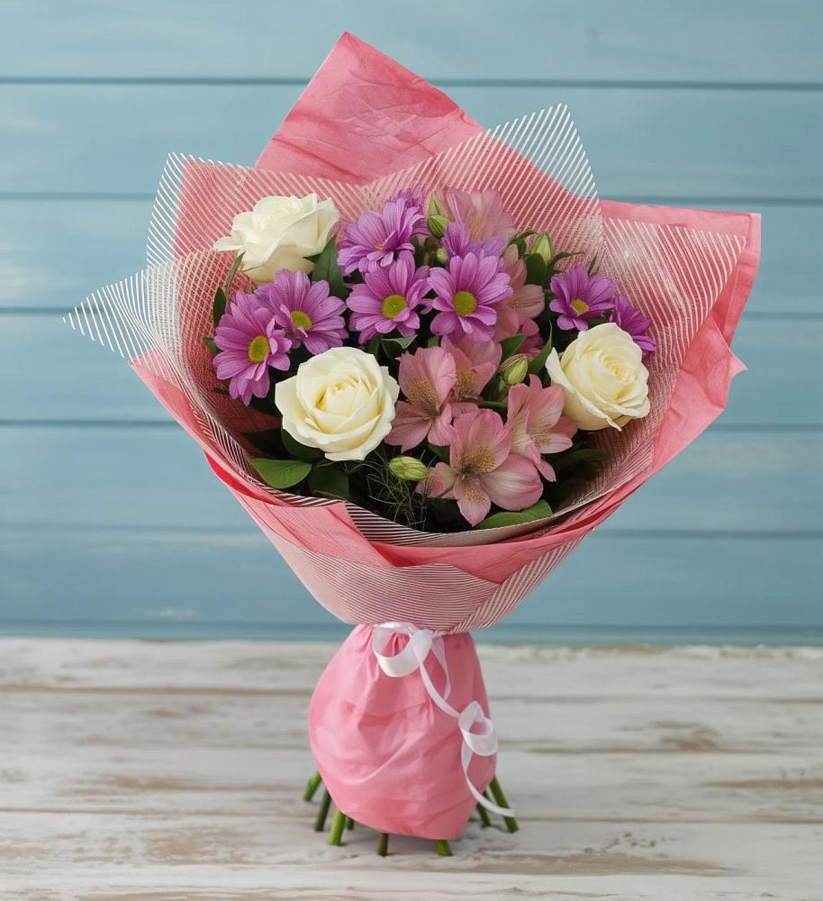 Букет цветов из: Герберы в Утевка