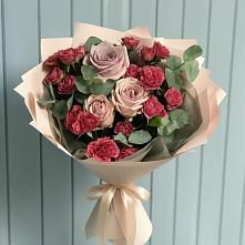 Букет цветов из:  Гвоздики и Розы #REPLACE_PRED# Утевка