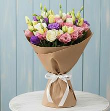 Букет цветов из:  Лизиантусы в Утевка
